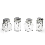 thumbnail of 12er Set Vorratsglas 90ml Takeo schwarz - 0183542