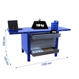 thumbnail of Werkbank Simonwork bt6l pro Metall 5box 1500 blau