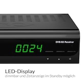 thumbnail of XORO Digitaler DVB-S2-Receiver HRS2610, Einkabeltauglich, USB, LAN, Farbe: Schwarz