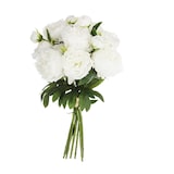 thumbnail of Bouquet de Fleurs artificielles 13 Pivoines Blanches D. 29 x H. 50 cm