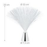 thumbnail of Relaxdays Glasfaserlampe, fließender Farbwechsel, LED Retrolampe, Stimmungslicht, Effektleuchte Fiberglas, 33 cm, bunt