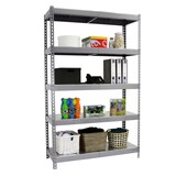 thumbnail of SimonRack Industrieregal, 2000x1800x600 mm, 400 kg am Biegepunkt, 5 Metallböden, Garagenregal, Grau/Verzinkt- Ecoforte