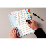 thumbnail of Lot de 10 Jeu d'intercalaires carton A4, 12 touches neutres, page de garde effaçable, perforation Euro