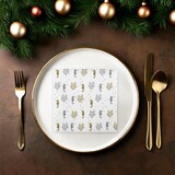 thumbnail of Serviette "Hypolite" (Seepferdchen) aus Linclass® Airlaid 40 x 40 cm, 12 Stück