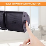 thumbnail of METRO Professional Elektrische wand heater, aluminium / staal, 62.3 x 10.5 x 7,2 cm, 2 vermogensniveaus, 2000 W, zwart