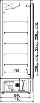 thumbnail of VISIOGLASS GL 2P POS NOIR / NOIR  - Vitrines positives à groupe logé -LMC EUROCOLD - 4012041