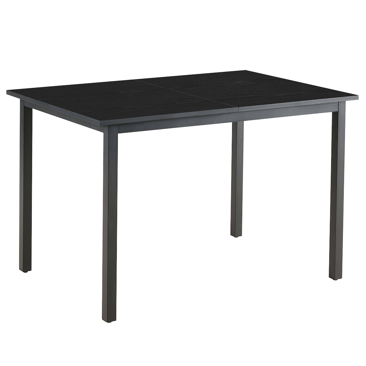 Table à manger extensible rectangulaire en MDF bois noir