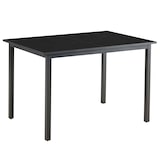 thumbnail of Table à manger extensible rectangulaire en MDF bois noir