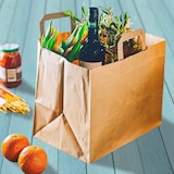 thumbnail of greenbox - bolsas de papel reciclado XXL, 32 x 21 x 27 cm, marrón, base ancha, 250 unidades.