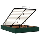 thumbnail of vidaXL Ottoman-Bett mit Matratze & LEDs Dunkelgrün 140x190 cm Samt