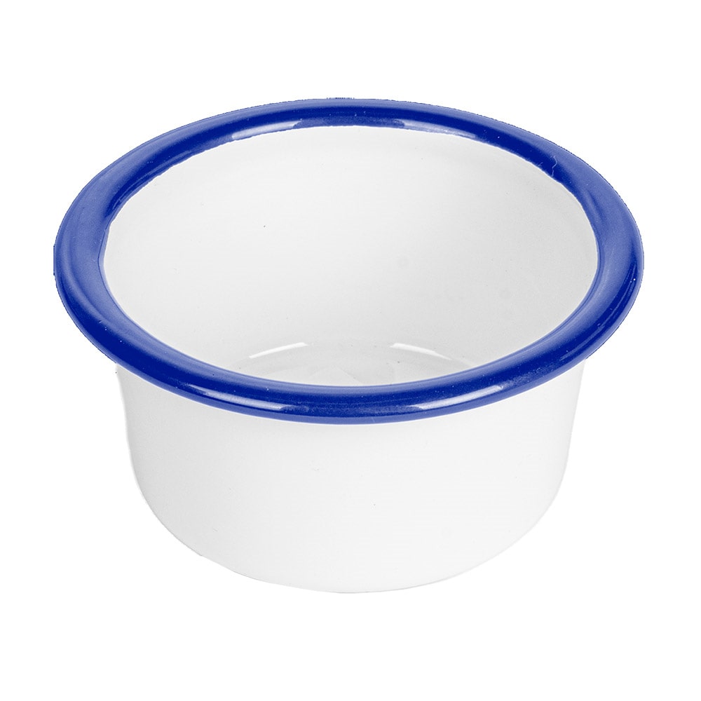 12 Unités - Ramequins 'Enamelware' 60 Ml Ø 7X3,5 Cm Blanc Fer Émaillé - Garcia de Pou