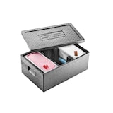 thumbnail of EPP-Thermobox ijs, zwart, 1.000 g, met deksel, 59,5 x 39,5 x 26,6 cm