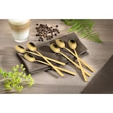 thumbnail of 6er Pack Langstiel-Löffel MELINA, Edelstahl, mit PVD-Beschichtung, Farbe: Gold. Edelstahl 18/10, poliert, Materialstärke: 2.0 mm