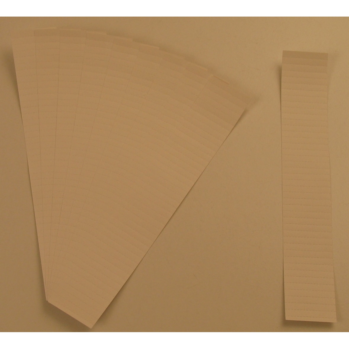 Einsteckkarten für 9,5mm Einsteckschiene 50x7,5mm VE=420 Stück weiß