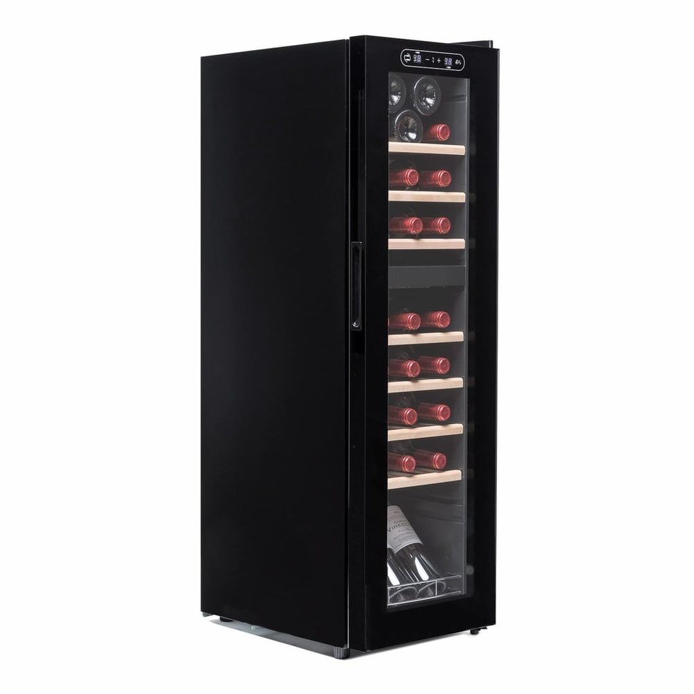 Vinoteca Vinobox 28 PRO 2T 28 botellas 2 temperaturas, de 5º a 10º y de 10º a 18ºC, 85 W, 7 baldas de madera extraíble