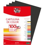 thumbnail of Paquete 100 Cartulinas 180g. A4 Negro