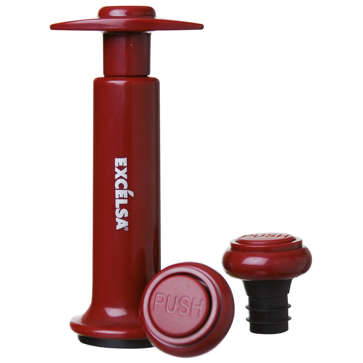 Excelsa Weinset Enoteque aus Kunststoff 4xH4x4 cm rot