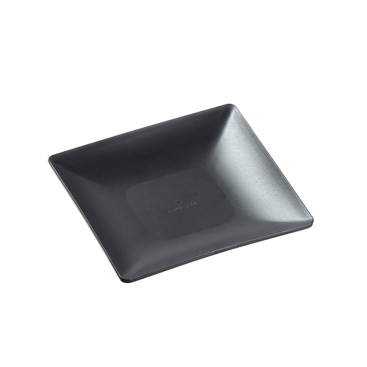 SOLIA Assiette Fluid' PP noir 110 x110 mm - DP10500 - par 100 pièces