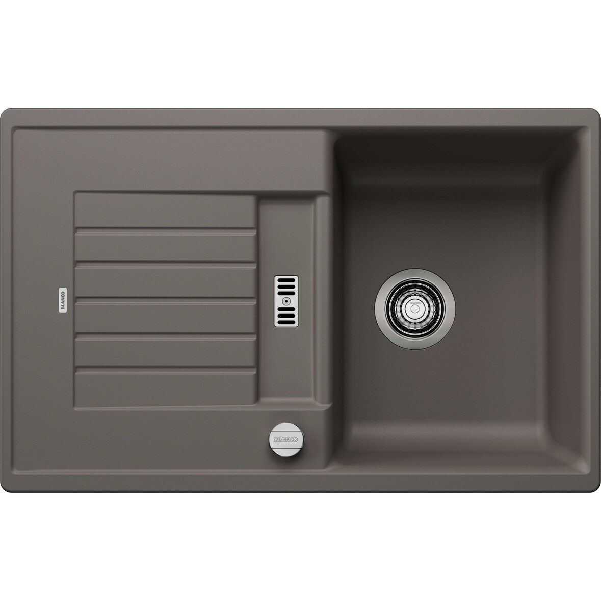 BLANCO ZIA 45 S Einbauspüle SILGRANIT vulkangrau ab 45 cm Excenter