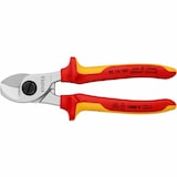 thumbnail of KNIPEX Kabelschaar, mechanisch met één hand, Ø15mm, 50mm², L165mm, geïsoleerd, VDE getest