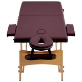 thumbnail of Helloshop26 - Lettino da massaggio pieghevole 2 sezioni legno viola vino 02_0001819