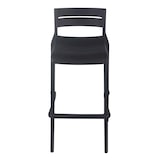 thumbnail of Set van 4 zwarte kunststof terrasstoelen