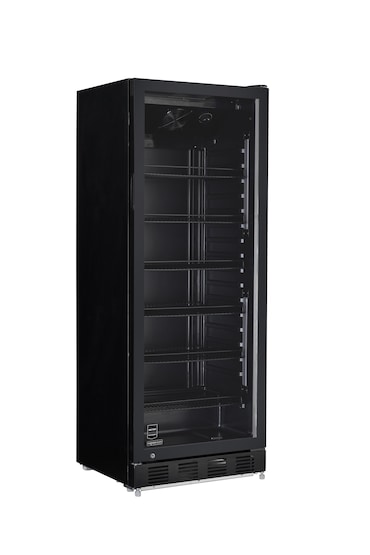 METRO Professional Drankenkoelkast GSC4280B, 59.5 x 54.5 x 159 cm, 280 L, zwart