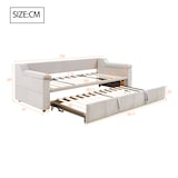 thumbnail of Schlafsofa 90/180x190 ausziehbar mit Bluetooth-Stereo, USB-Anschluss, Stauraum, hydraulisch, Samtpolster, komfortables Wohnzimmer Beige ohne Matratze