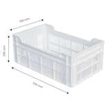 thumbnail of GILAC Caisse ajourée sans poignées 500 x 300 - 20 L - Blanc G182021