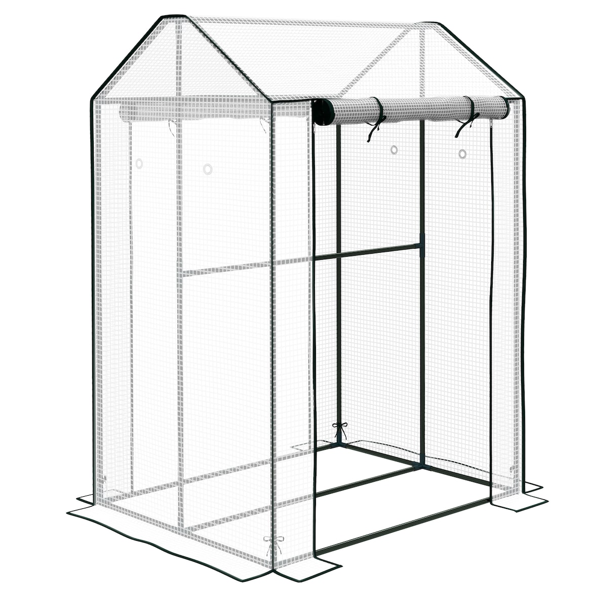Outsunny - Gewächshaus - 100L x 80B x 150H cm