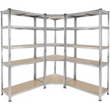 thumbnail of Schwerlastregalsystem Gustav, 3-teilig, 15 Böden, 2625 kgsilber