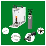 thumbnail of Komplett Set - Zapfanlage, Bierzapfanlage, Bierkoffer, Durchlaufkühler PYGMY 25 1-leitig Trockenkühler, 35 Liter/h, Zapfkopf:Kombi