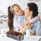 thumbnail of Relaxdays Springform Kastenform, eckig, antihaft, Flachboden, Königskuchen, Rührkuchen, Backform, 31 x 12 cm, anthrazit