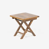 thumbnail of Mesa auxiliar plegable, firme, Madera de teca calidad grado A, Color Natural, 50x50cm