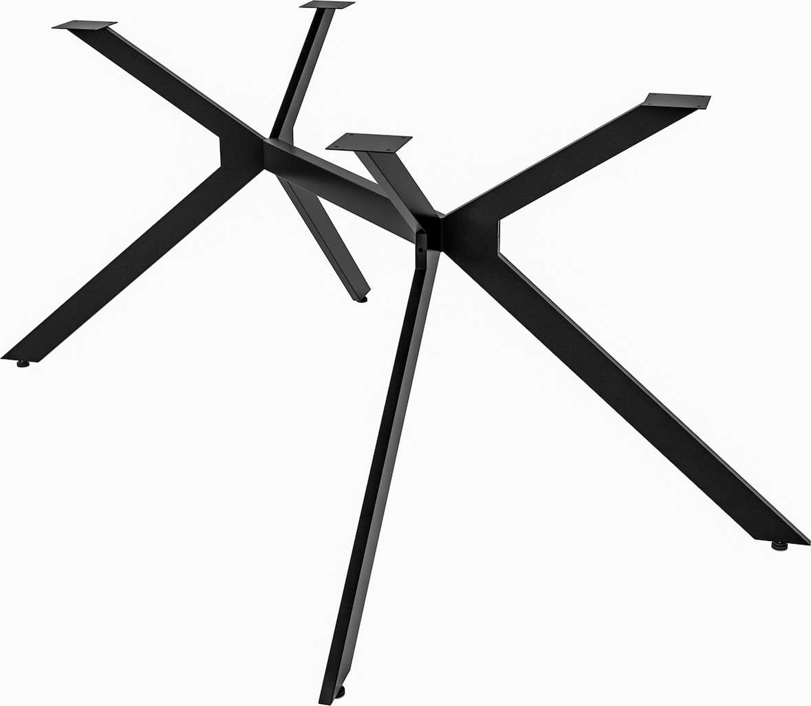 DELUKE® Tischgestell Metall PROXI Stahlgestell beschichtet, 72x135x71cm HxBxT Outdoor Tischbeine Tischfüße Tischuntergestell Schwarz