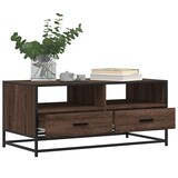 thumbnail of vidaXL Couchtisch Braun Eichen-Optik 100x50x45 cm Holzwerkstoff Metall