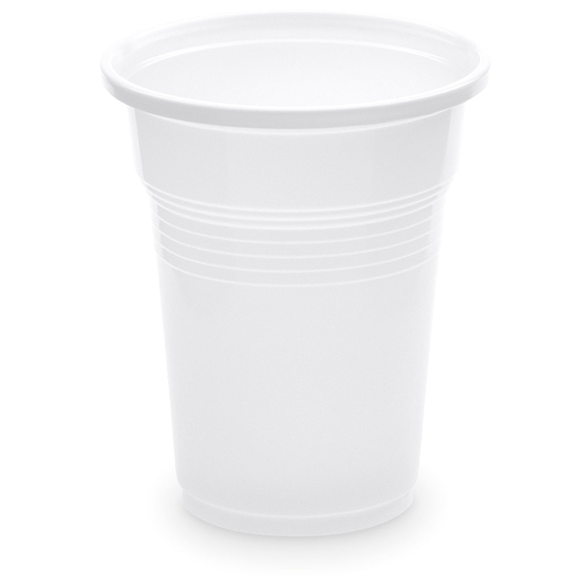 2000x Trinkbecher Getränkebecher weiß 100 ml PP O 57 mm