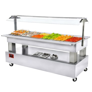 Buffet - salade bar réfrigéré - 6x GN 1/1-150 - Diamond