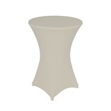 thumbnail of TexDeko 2er-Set Stretch Stehtischhusse für Bistrotisch Ø 70-75 cm Creme | strapazierfähig verstärkte Fußtaschen bügelfrei waschbar