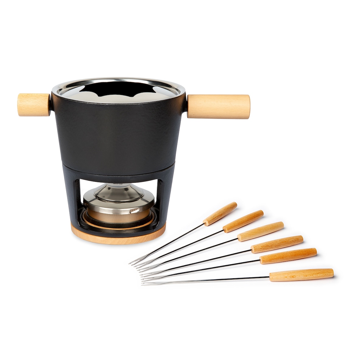 Stöckli – Titlis Käsefondue-Set aus Gusseisen, 16 cm, für 6 Personen