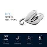 thumbnail of Motorola CT1 Branco Telefone com fio, chamadas contínuas, função mudo – Branco