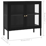 thumbnail of Helloshop26 - Buffet Sideboard Kommode Kleiderschrank Aufbewahrungsmöbel Organizer für Küche Wohnzimmer Lounge 70 x 35 x 70 cm 02_0036106