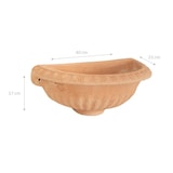 thumbnail of Biscottini Fontana da giardino 40x23x17 cm - Vasca per Fontana da Parete - Lavabo per esterno - Vasca in Terracotta Made in Italy - Fontana da Muro