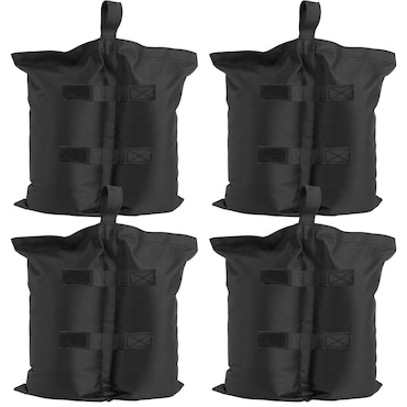 tectake Conjunto de 4 pesos para pés de carpa SABORRA  Preto