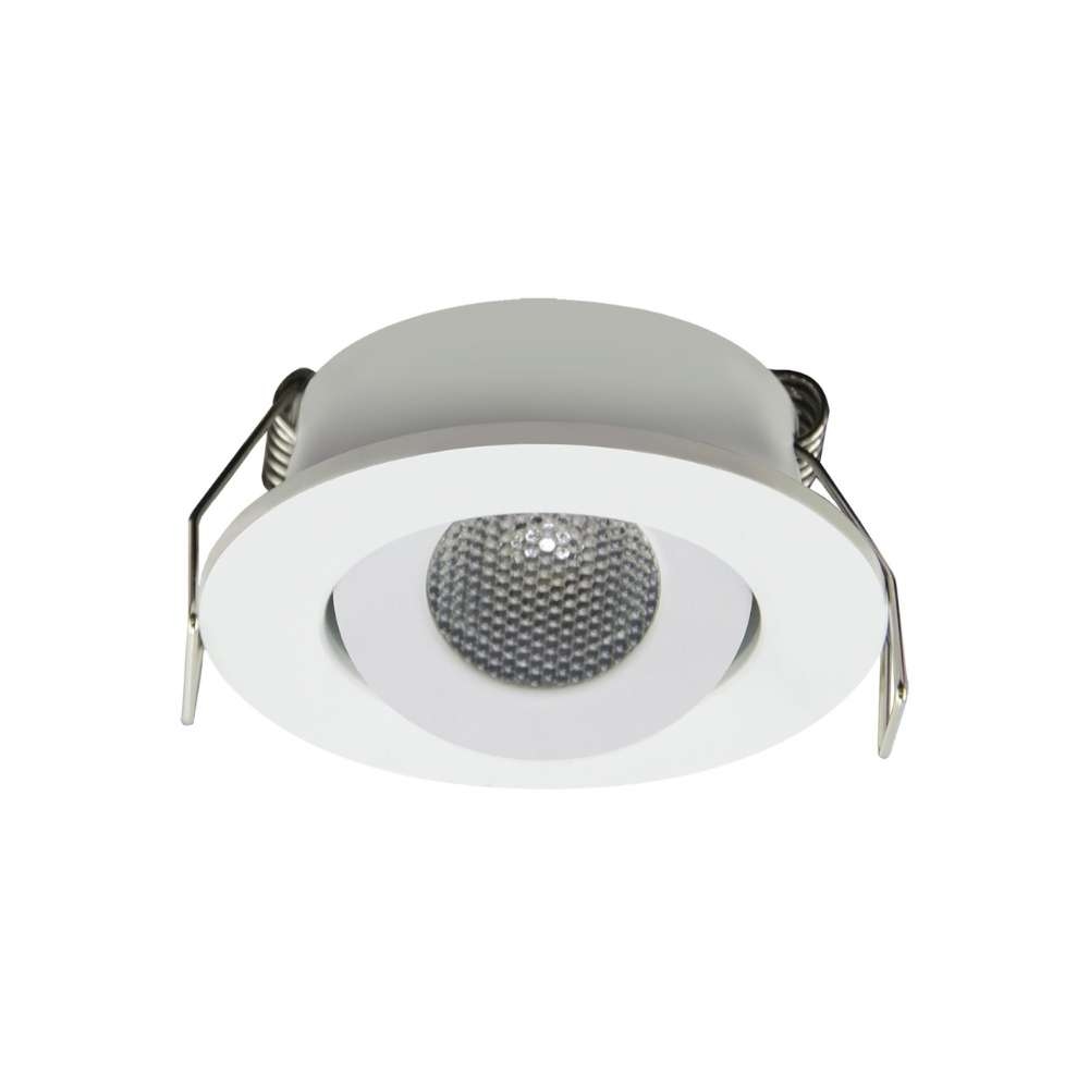 LED Einbauspot Mini Spot Einbaustrahler Unterbauspot Leuchte mit Trafo in weiß Rund Ø 52 mm 1.5w Neutralweiß 4200K