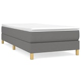 thumbnail of vidaXL Bedframe zonder matras 90x200 cm stof donkergrijs