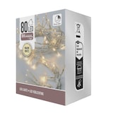 thumbnail of WellHome - Guirnalda con 80 Luces LED Blanco cálido con Temporizador y cable transparente