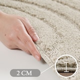 thumbnail of Carpetsale24 Teppich Rund 120 cm Beige, Hochflor Wohnzimmer Teppich, Weich & Flauschig, Skandinavisch Boho Stil, Langflor Shaggy, Pflegeleicht