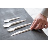 thumbnail of DOT Horeca Solutions 50 Forchette in carta 17 cm rigida Bianchi Biodegradabili Compostabili monouso usa e getta cucchiaio bio bianco