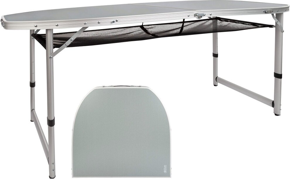 Mesa plegable altura regulable  con malla Aktive